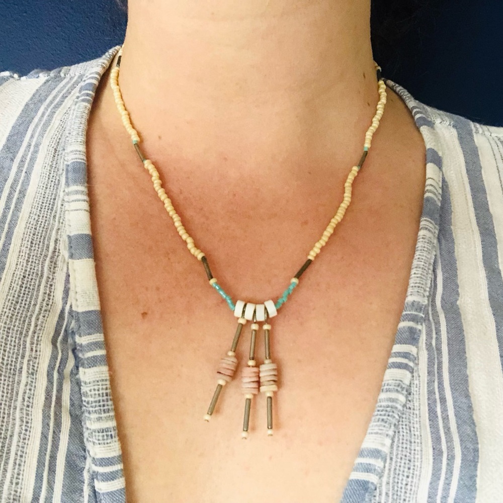 One of a kind beaded necklace
